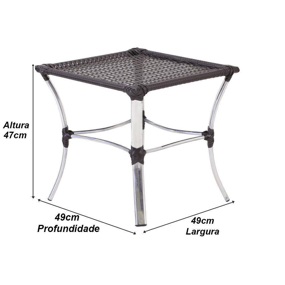 Kit 02 Cadeiras E Mesa área Externa Varanda Edícula Sacada Tabaco - 8