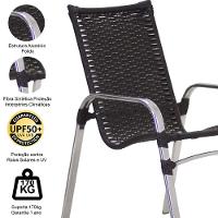 Kit 02 Cadeiras E Mesa área Externa Varanda Edícula Sacada Tabaco - 6