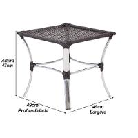 Kit 02 Cadeiras E Mesa área Externa Varanda Edícula Sacada Tabaco - 8