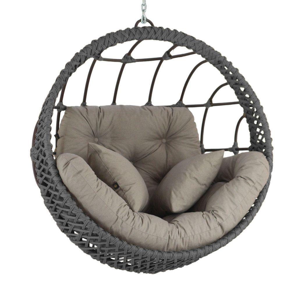 Balanço Corda Náutica Suspenso Alumínio Varanda Jardim Sala Prata - 1