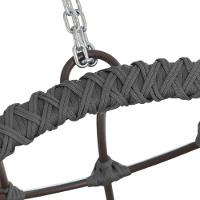 Balanço Corda Náutica Suspenso Alumínio Varanda Jardim Sala Prata - 3