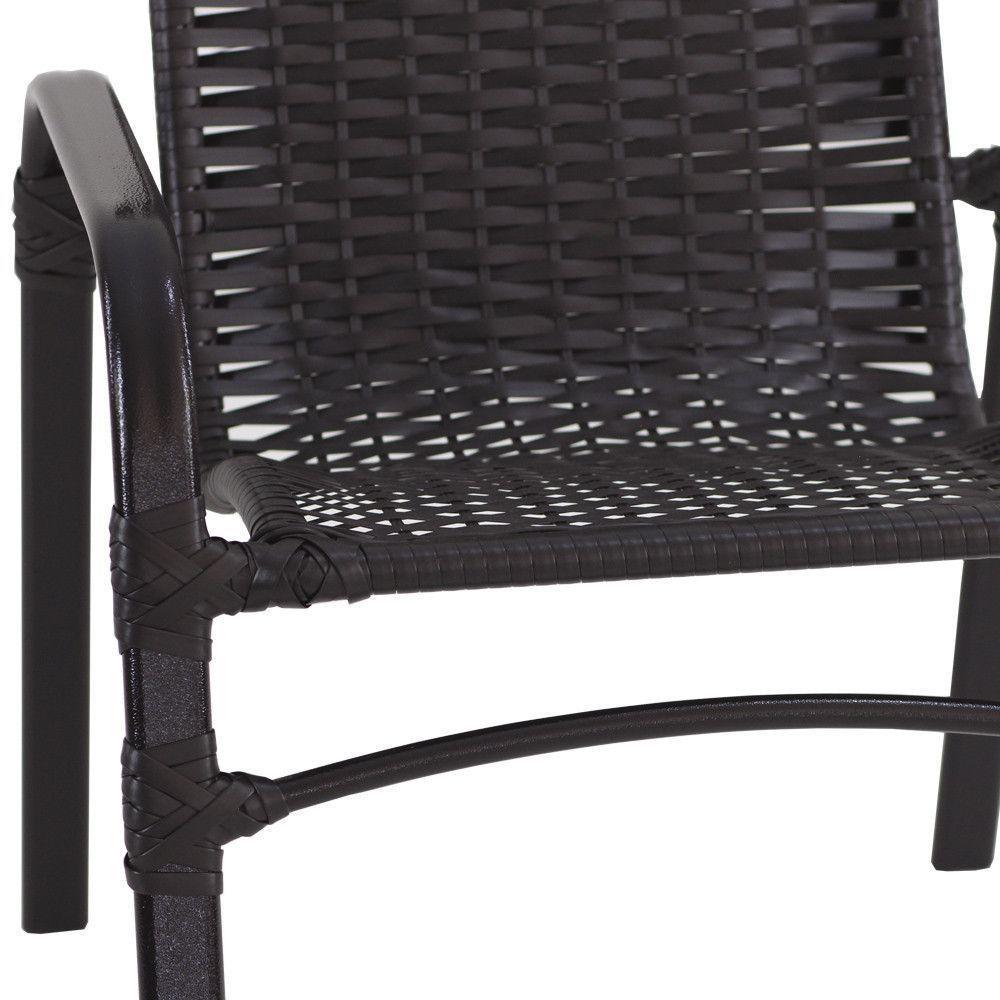 Jogo 4 Cadeiras Emily E Mesa Com Ombrelone Trama Original Tabaco - 3