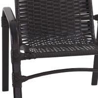 Jogo 4 Cadeiras Emily E Mesa Com Ombrelone Trama Original Tabaco - 3