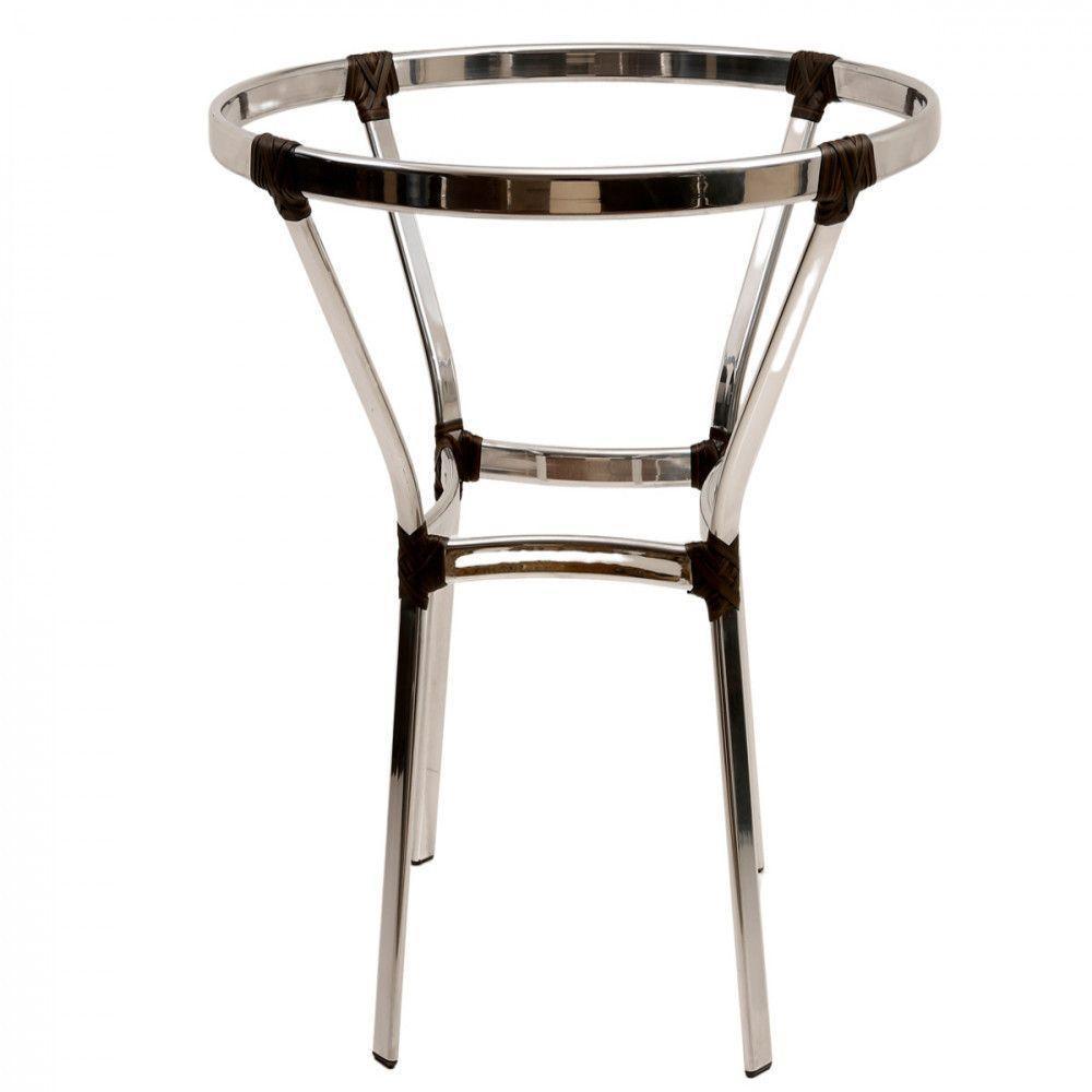 Jogo Mesa E 5 Cadeiras Adaptada Alumínio Piscina área Jardim Pedra Ferro - 6