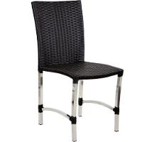 8 Cadeiras Cannes E Mesa Retangular Com Tampo Trama Original Preto - 2