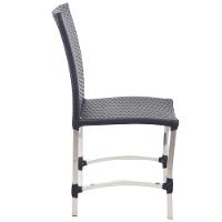 8 Cadeiras Cannes E Mesa Retangular Com Tampo Trama Original Preto - 3