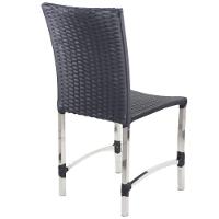 8 Cadeiras Cannes E Mesa Retangular Com Tampo Trama Original Preto