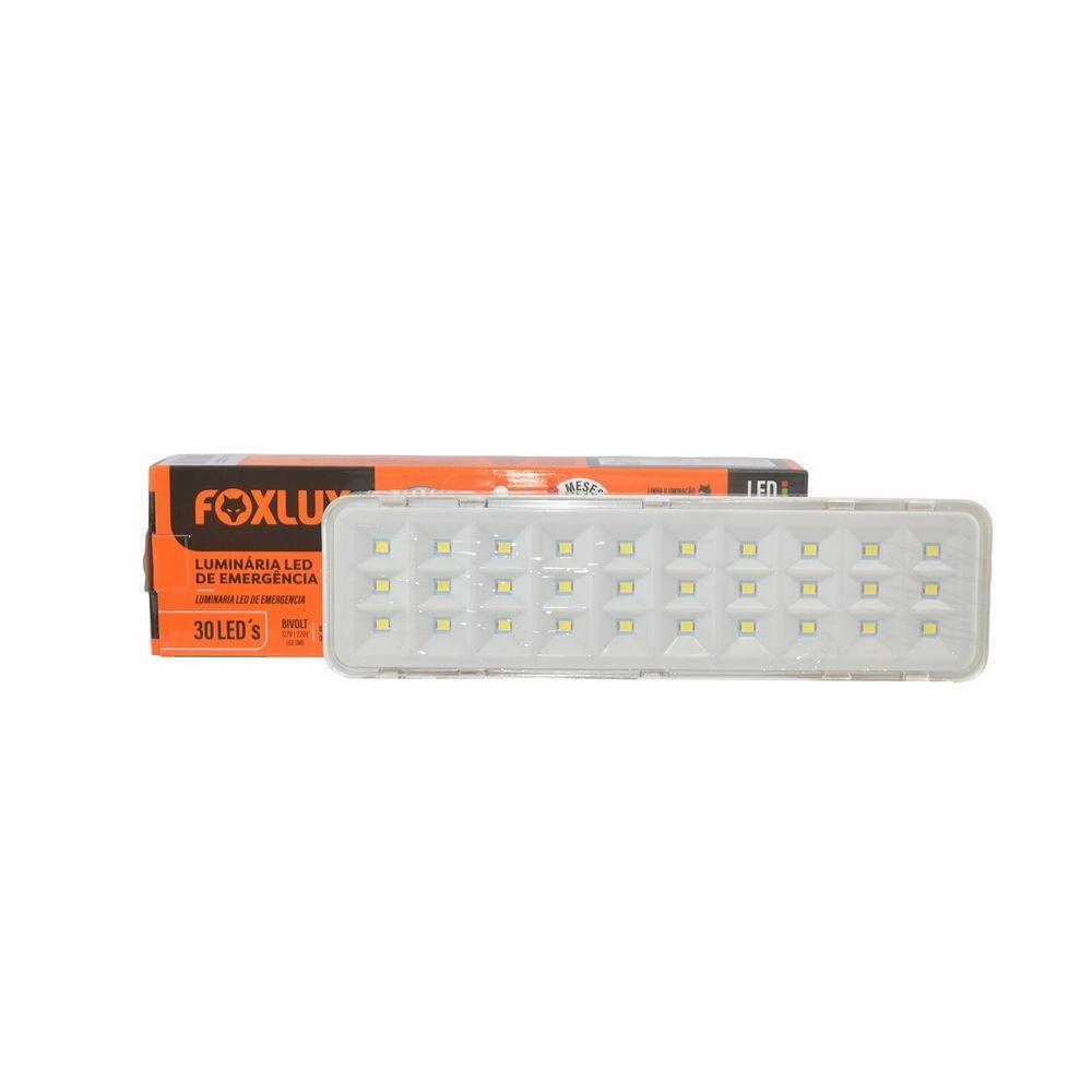 Luminária Led Emergência Bivolt Bateria Recarregável Foxlux - 3