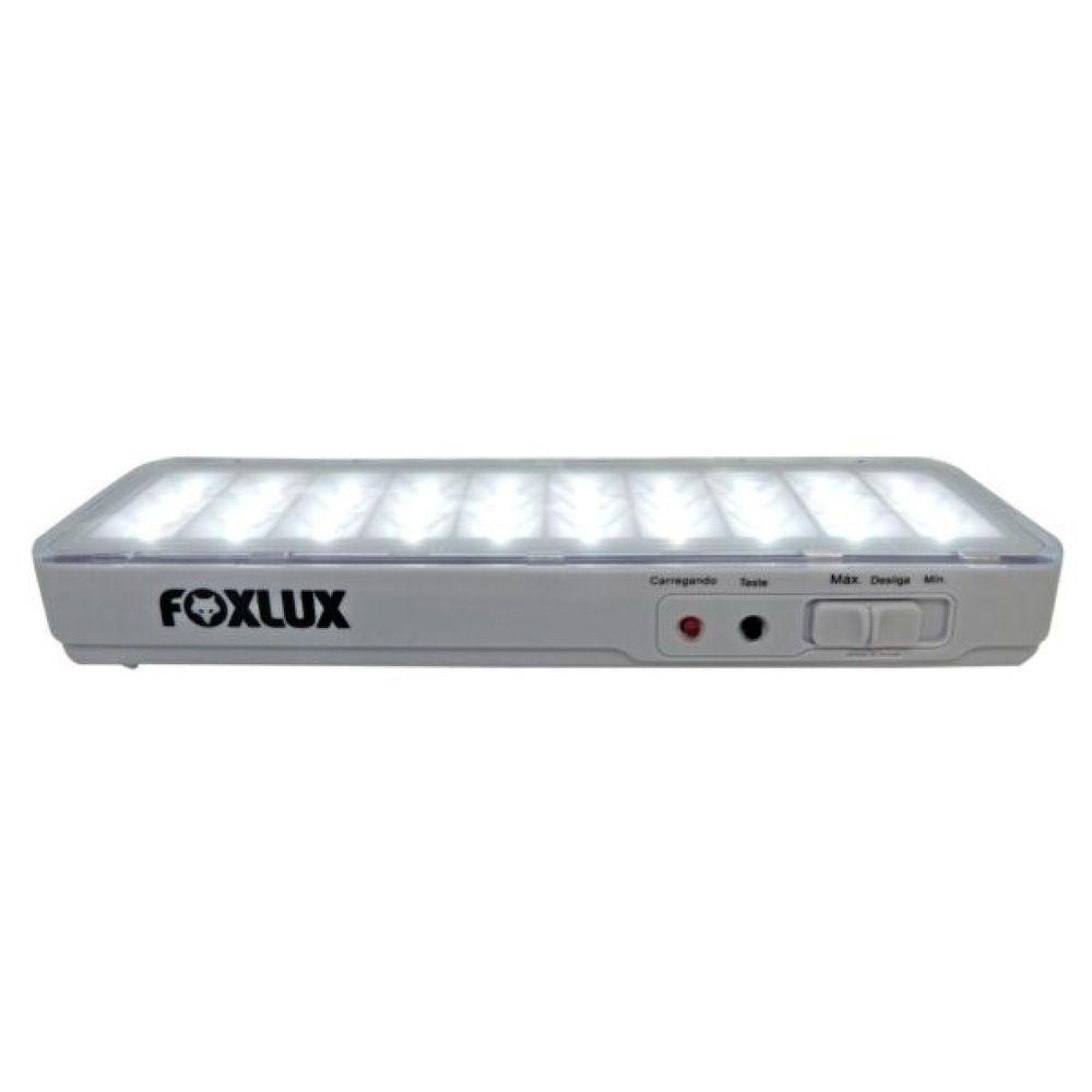Luminária Led Emergência Bivolt Bateria Recarregável Foxlux - 4