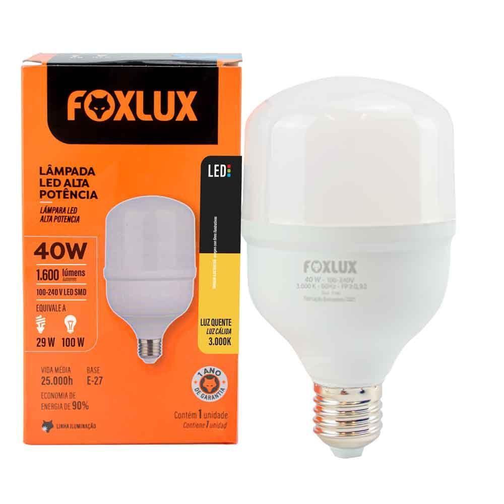 Lâmpada Led Alta Potência 40w 3000k E-27 Bivolt Foxlux - 1