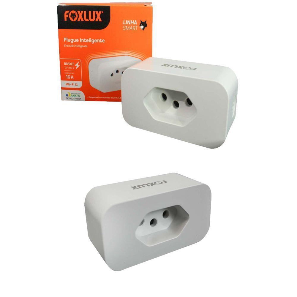 Kit 2 Tomada Plugue Inteligente 16a Bivolt Foxlux - 1