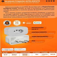 Kit 2 Tomada Plugue Inteligente 16a Bivolt Foxlux - 5