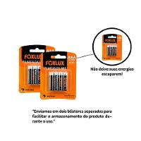 Pilha Alcalina Palito Aaa Foxlux Com 8 Unidades