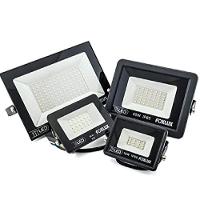 Kit 2 Refletor Led 20w 6500k Preto Bivolt Foxlux - 4