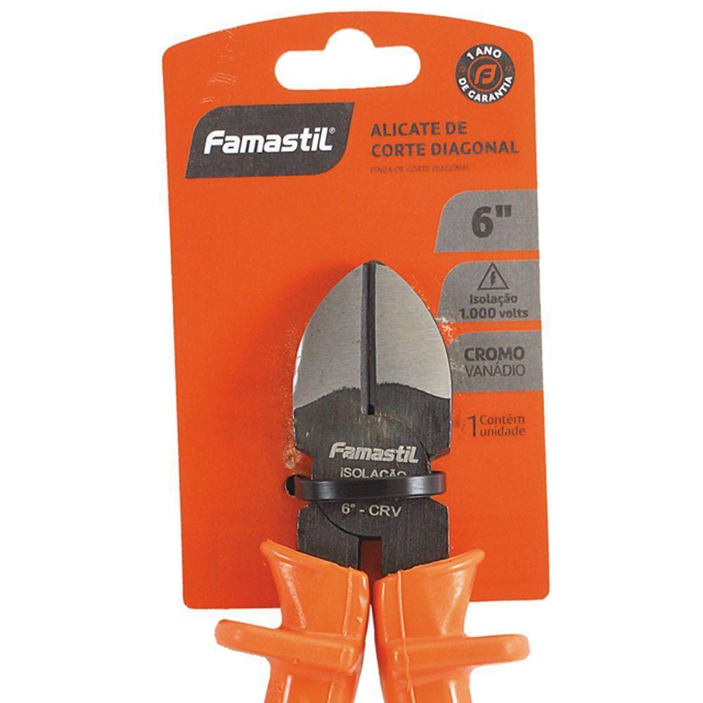 Alicate De Corte Diagonal Profissional 6 1000v Famastil - 3