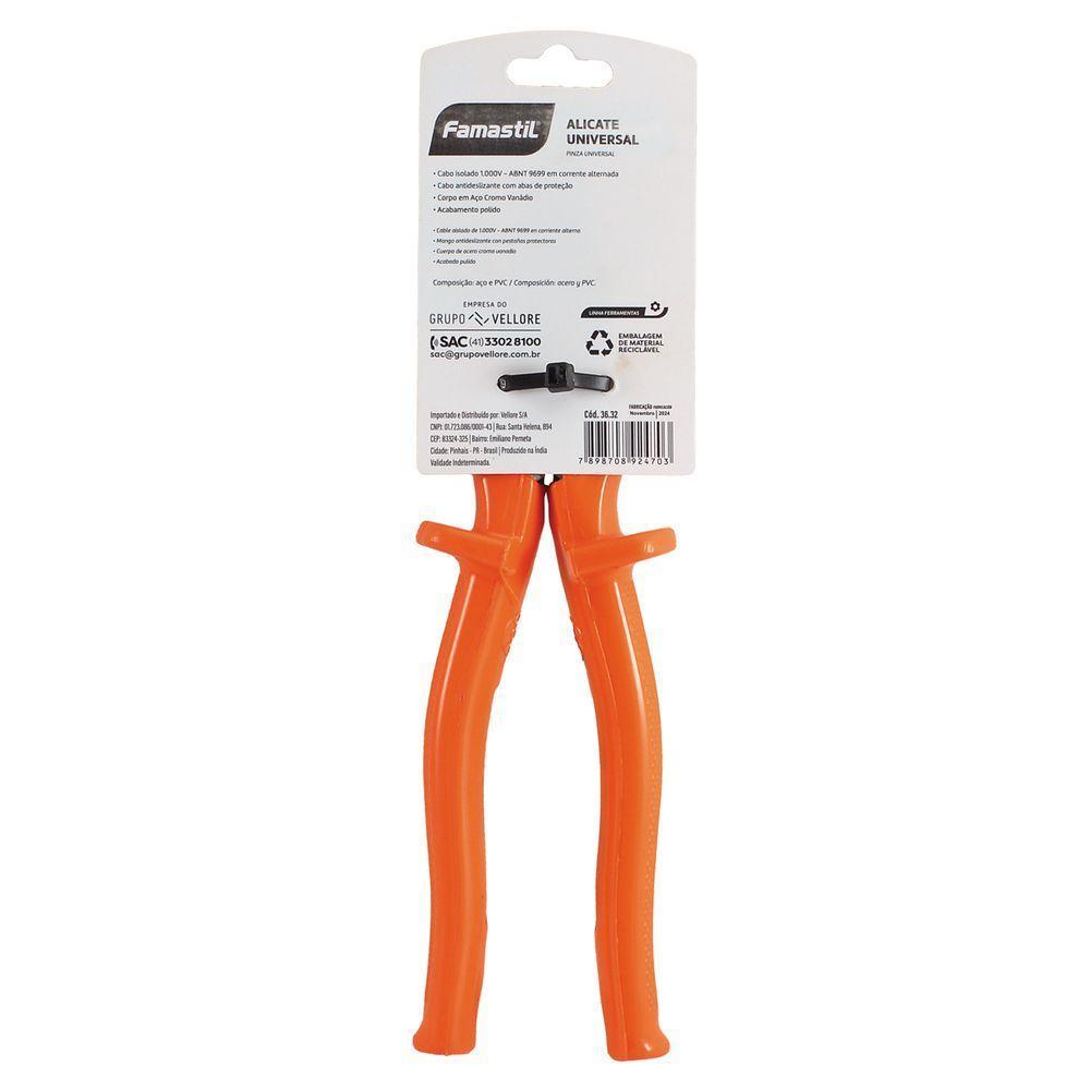 Alicate Universal Profissional 8 1000v Famastil - 2