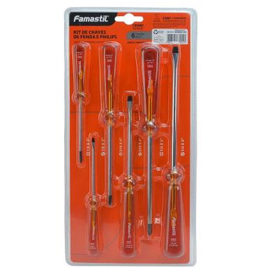 Kit Chave De Fenda E Philips 6 Unid Famastil