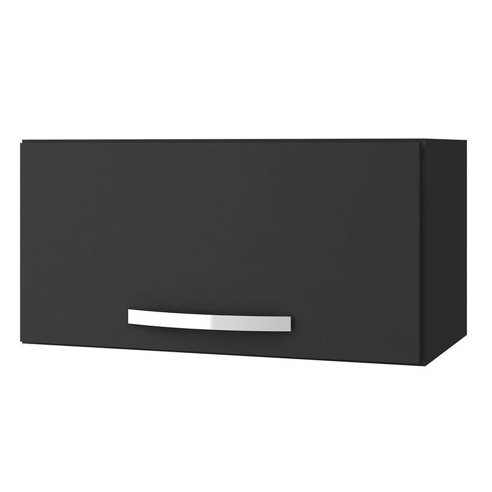 Armário Aéreo Para Geladeira 1 Porta 60cm Cinza - 1