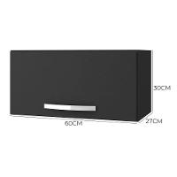 Armário Aéreo Para Geladeira 1 Porta 60cm Cinza - 3