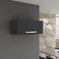 Armário Aéreo Para Geladeira 1 Porta 60cm Preto - 2