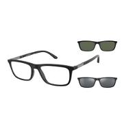 Armação Óculos De Grau Clip On Empório Armani Ea4160 5042-1w - 1