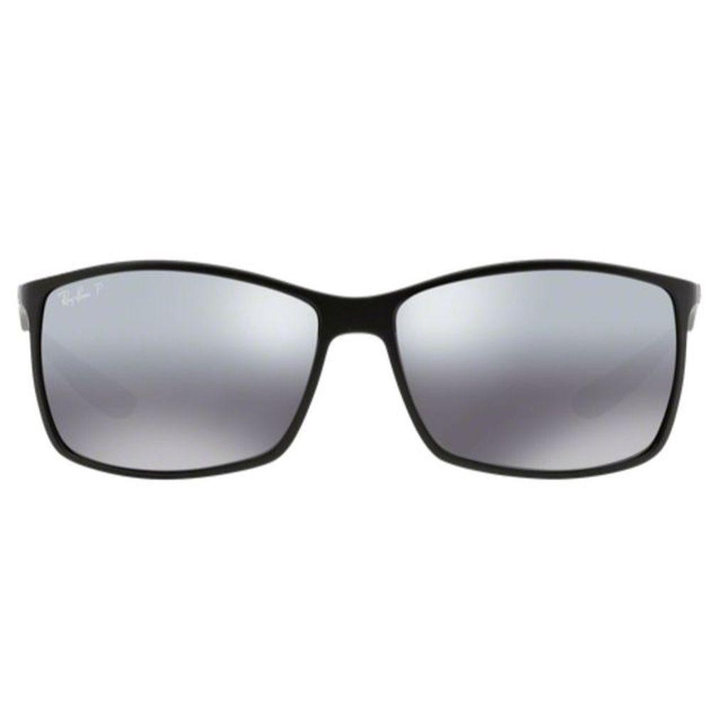 Par De Lentes Óculos De Sol Ray-ban Rb4179 Prata Espelhada Polarizada - 1