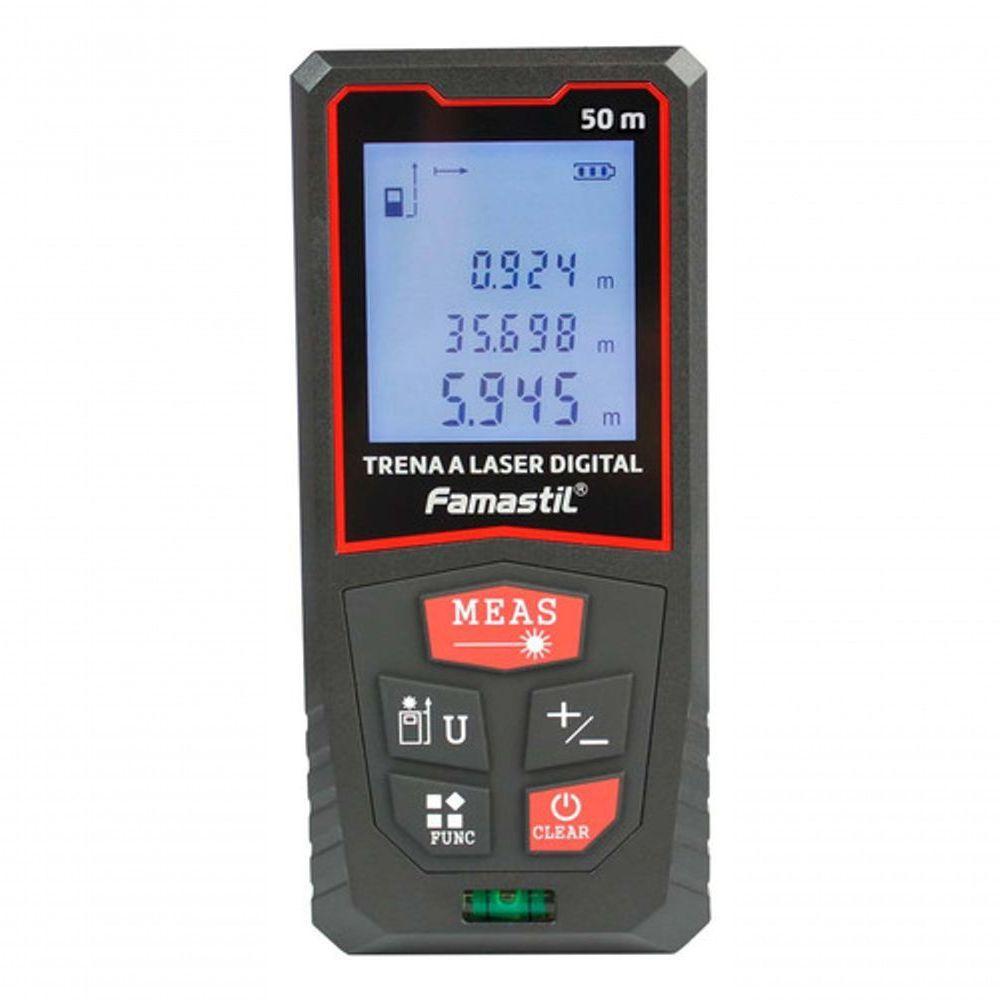 Trena Laser Digital 100m Profissional Com Cordão Famastil - 1