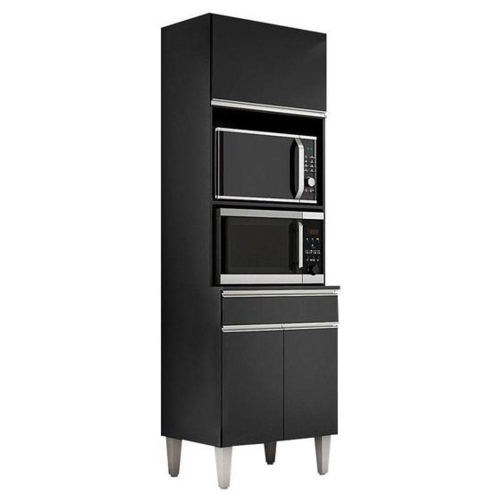 Paneleiro Torre Quente Andréia Para 2 Fornos Preto - 1