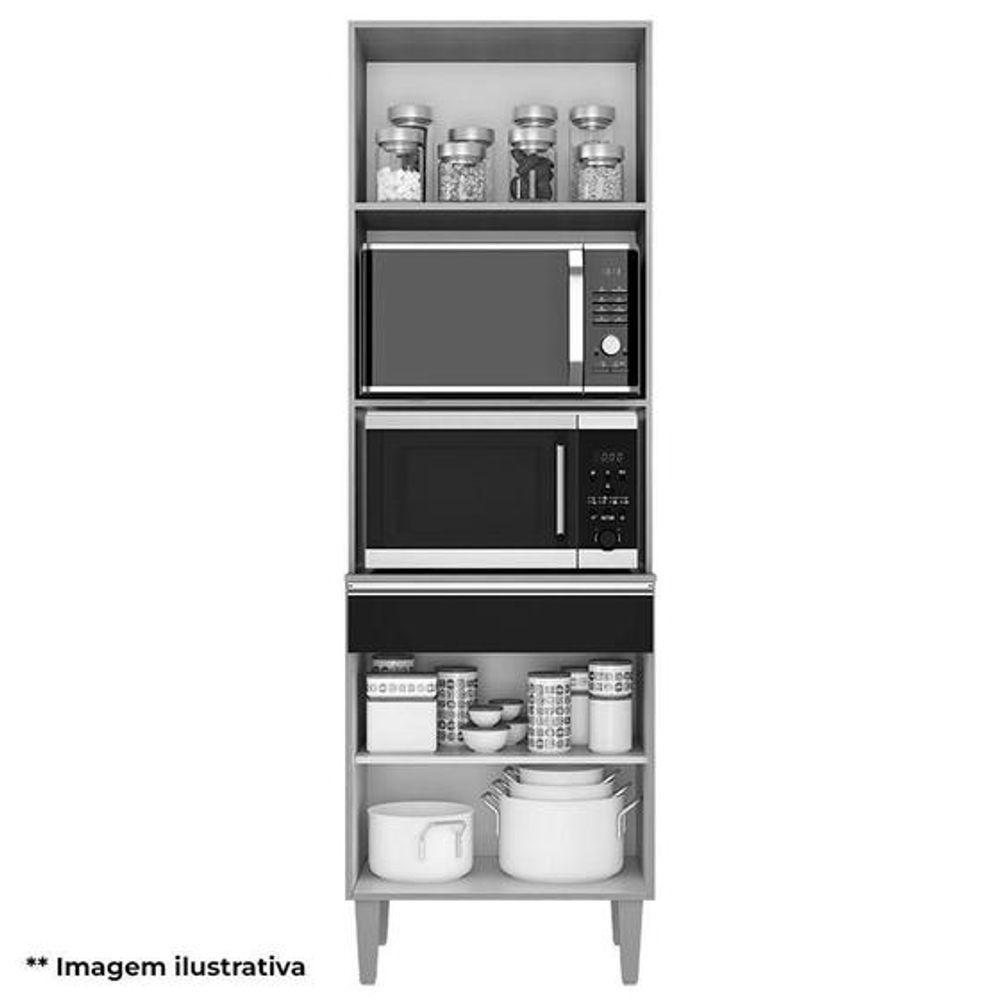 Paneleiro Torre Quente Andréia Para 2 Fornos Preto - 4