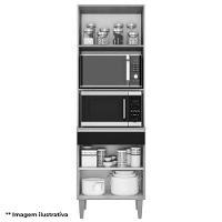 Paneleiro Torre Quente Andréia Para 2 Fornos Preto