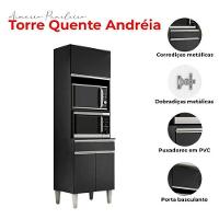 Paneleiro Torre Quente Andréia Para 2 Fornos Preto - 5
