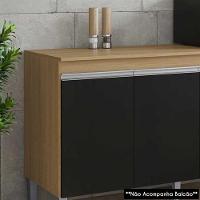 Tampo Para Balcão De Cozinha 120cm MDP Amêndoa - 5