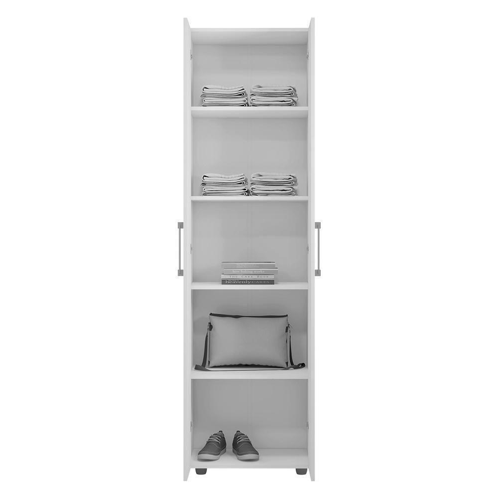 Armário Multiuso Organizador 2 Portas Sabrina 60cm Amêndoa/Branco - 3