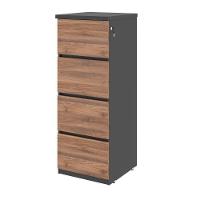 Jogo Arquivo Com Mesa De Computador Cuba Noce Preto - 3