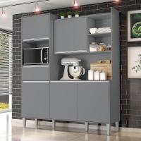 Kit De Cozinha Compacta 160cm Isabel Com 5 Portas Cinza - 2