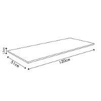 Tampo Para Balcão De Cozinha 120cm MDP Cinza - 4