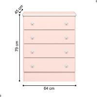 Jogo Quarto Infantil Los Angeles Rosa Acetinado