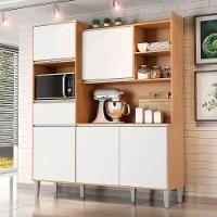 Kit De Cozinha Compacta 160cm Isabel Com 5 Portas Amêndoa/Branco - 5