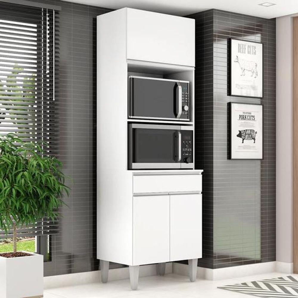 Paneleiro Torre Quente Andréia Para 2 Fornos Branco - 2