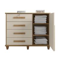 Cômoda Com 4 Gavetas Lyons Cinamomo Off White - 4