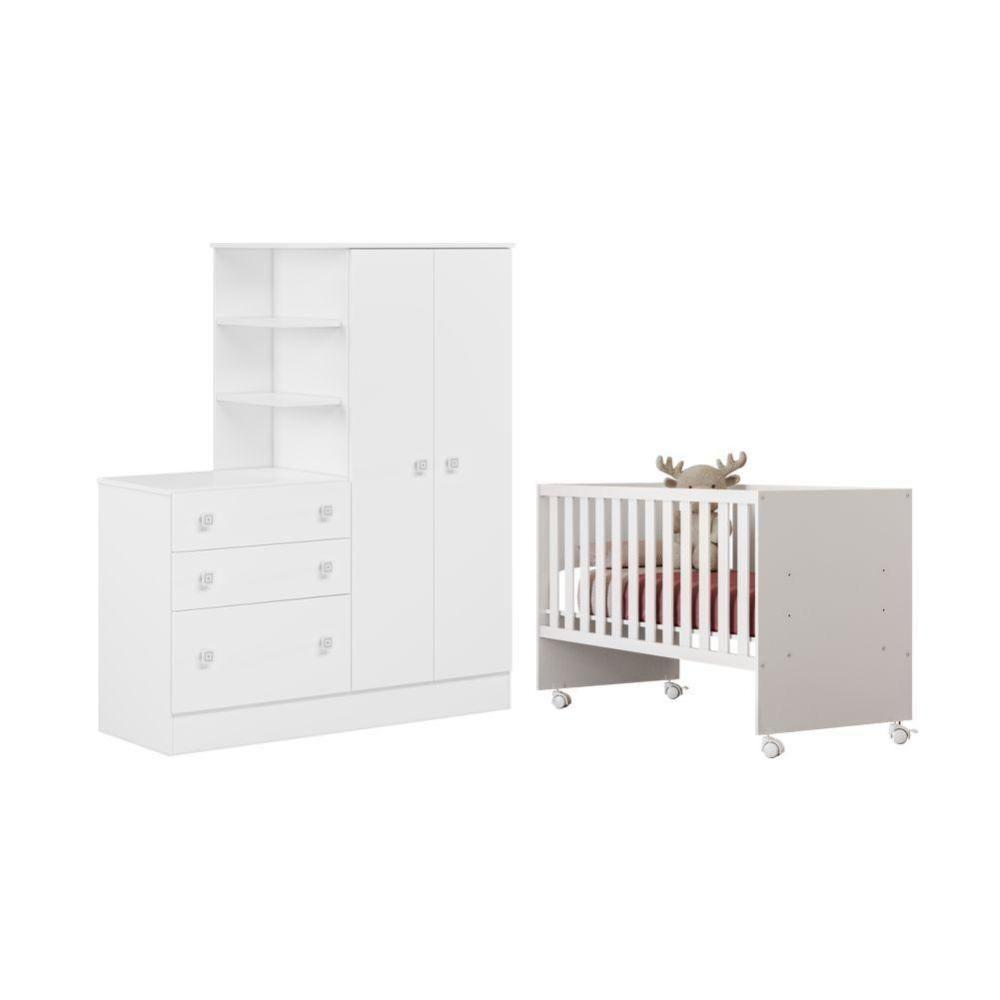 Conjunto Quarto Infantil Hamburgo Branco - 2