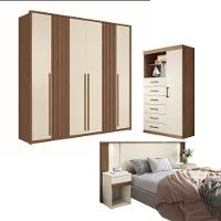 Conjunto Quarto Completo Frankfurt Jatoba Areia - 1