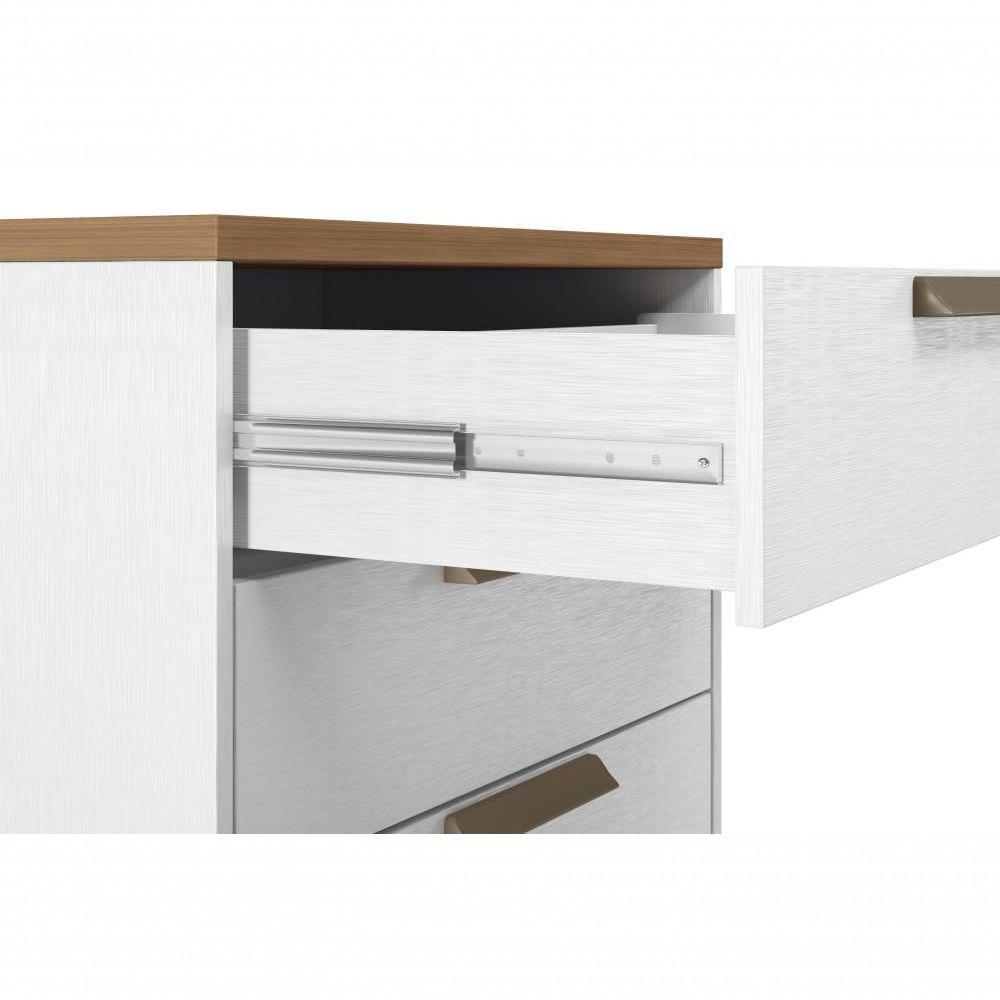 Cômoda 4 Gavetas Yokohama Branco Jatobá - 5