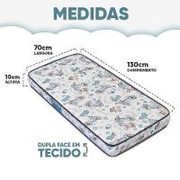 Colchão Para Berço Espuma D20 Sonequinha Antialérgico E Antiácaro Todos Tamanhos - Maestro Colchões 130x70x10cm - 2