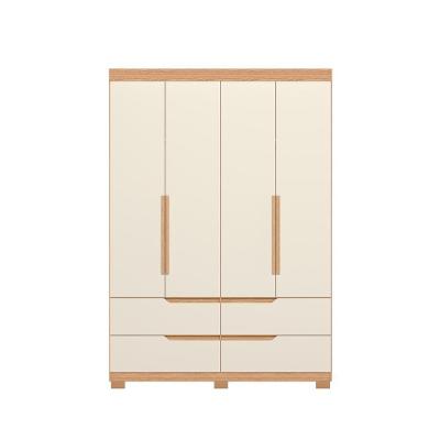 Guarda Roupa Casal Boston 5 Portas 4 Gavetas Freijó-Off White MDP