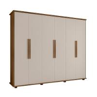 Roupeiro 6 Portas Bérgamo Cinamomo Off White - 1