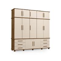 Guarda Roupa Com 12 Portas Berlim Malbec Off White - 1