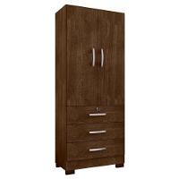 Roupeiro 2 Portas E 3 Gavetas Sneek Malbec - 4