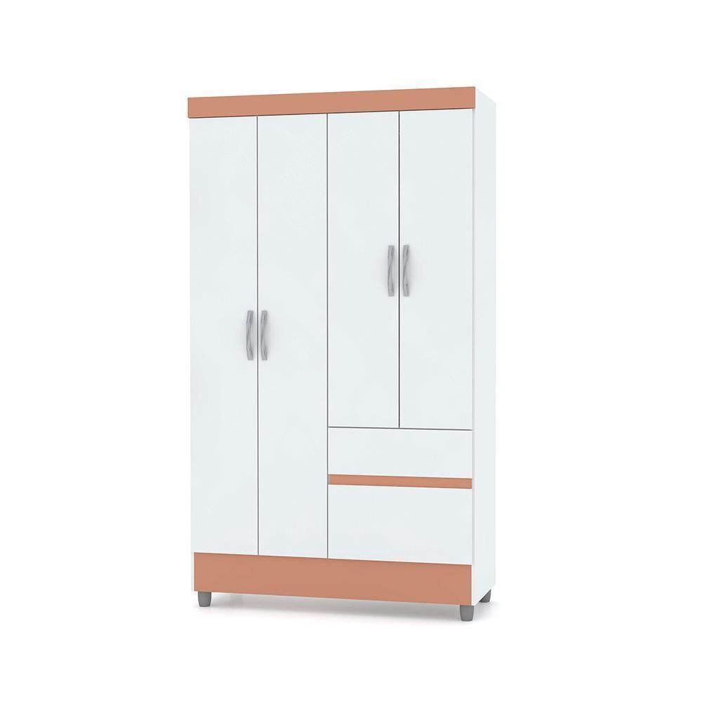 Guarda Roupa 4 Portas Spectra Branco Camarim - 3