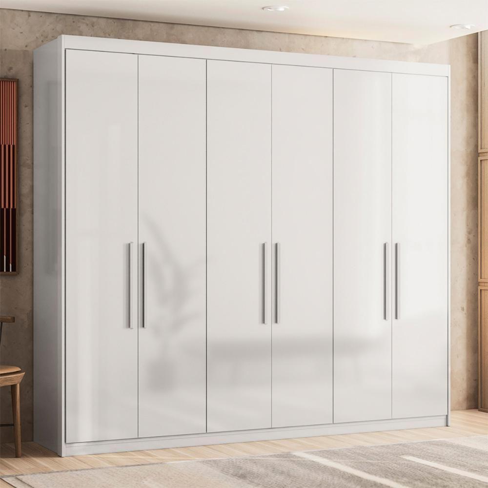 Guarda Roupa E Cômoda Barcelona Branco - 7